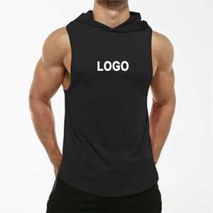 Camiseta sin mangas de poliéster para hombre, estilo culturismo, sin hombros, para entrenamiento, gimnasio y fitness - Product Image 3