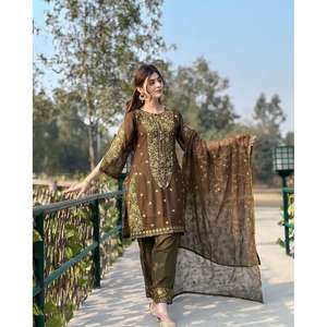 กางเกงแฟชั่นผ้าจอร์เจีย - Product Image 1