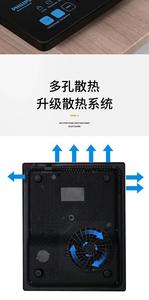 Placa de Inducción Eléctrica Portátil Impermeable de 2200W, de Alta Resistencia, con Pantalla Táctil y Superficie de Cerámica Premium, Venta al por Mayor - Product Image 6