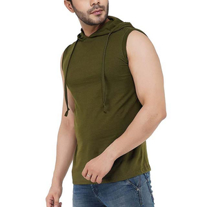Hoodie de sport sans manches pour homme - Léger et respirant, en polaire à séchage rapide et écologique, avec service OEM - Product Image 5