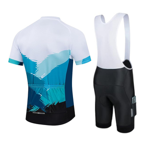 Ensemble de maillots de cyclisme décontractés et élégants imprimés, avec cuissard et short à bretelles respirants et à séchage rapide, de qualité supérieure - Product Image 6