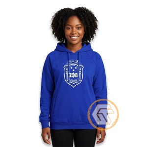GREEK TREASURES เสื้อฮู้ดดี้ผู้หญิง Zeta Phi Beta คุณภาพสูง ดีไซน์สวยสำหรับฤดูหนาว ผลิตจากผ้าฝ้าย 100% สวมใส่สบาย ระบายอากาศได้ดี เหมาะสำหรับชุดลำลองของชมรม - Product Image 1
