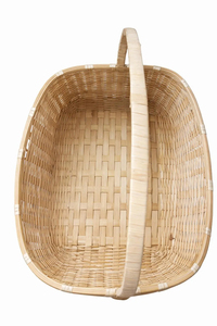Panier ovale en bambou tissé à la main, panier de service naturel tissé avec poignée, décoration bohème pour la maison, fournisseur écologique - Product Image 2