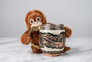 Handmade Hammered <b>Copper</b> Mug, Colourful Enamel Moscow Mule <b>Cup</b>, Custom Engraved Cocktail Mug, Groomsmen Gift, Housewarming Gift - Product Image 2