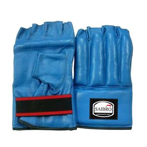 Gants d'entraînement de cyclisme professionnels demi-doigt Kickboxing Logo personnalisé cuir de vachette imprimé PU main Arts martiaux boxe - Product Image 1