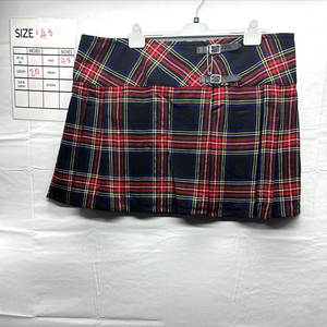 กระโปรงสก็อตสตรีลายสก๊อตสีดำสตูว์เจนท์ ไซส์พลัส แบบพันรอบตัว พร้อมหัวเข็มขัดและเข็มกลัด รุ่น 2026 - Product Image 3
