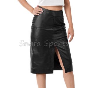 Falda Larga de Cuero y Algodón para Mujer, Estilo Casual de Invierno, Prenda de Moda, Alta Calidad, Venta al Por Mayor, Éxito de Ventas 2025 - Product Image 3