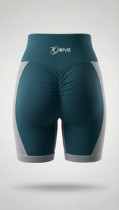 กางเกงขาสั้นออกกำลังกายเอวสูง ยกกระชับสะโพก ระบายอากาศได้ดี ไร้ตะเข็บ เหมาะสำหรับฟิตเนส ยิม แอธเลติก สตรีทแวร์ สำหรับผู้หญิง ช่วยกระชับสัดส่วน - Product Image 3