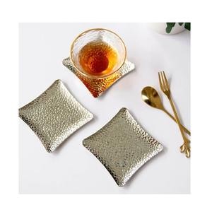 Classic Decorative Gold Polished Metal Coaster Set with 5mm Thickness and Anti <b>Scratch</b> Base for Modern Interiors - Product Image 5