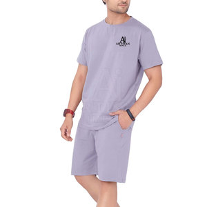 Conjunto Deportivo para Hombre OEM, Camiseta y Pantalones Cortos, Material que Absorbe la Humedad, Conjunto de Pantalones Cortos para Ropa Deportiva - Product Image 4