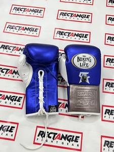 Gants de boxe MMA personnalisés en cuir de vachette, design sur mesure, « No Boxing No Life », fermeture à lacets, absorption de l'humidité - Product Image 6