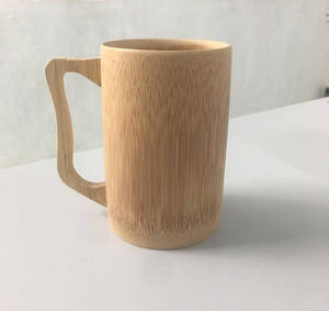 Natural Eco Friendly Bamboo <b>Cups</b> With Handle All Sizes <b>Small</b> Medium Large <b>Coffee</b> Mug - Product Image 6
