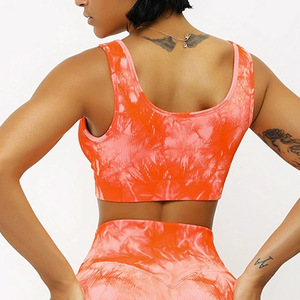 Nuevo Sujetador Deportivo de Yoga para Mujer, de Alta Sujeción, con Estampado, Tejido Acanalado Sin Costuras, Ropa Deportiva para Gimnasio, Fitness y Entrenamiento - Product Image 5