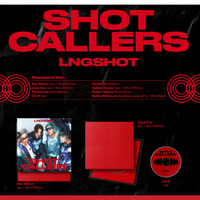 Álbum LNGSHOT EP SHOT CALLERS, Música K-Pop (CD), Materiales de Papel y Plástico, Idioma Coreano, Para Todas las Edades, BW-120 KR, Hecho en Seúl