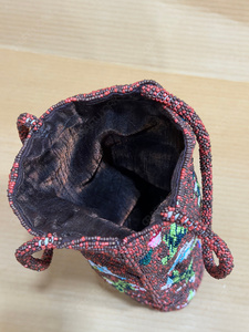 Handcrafted Floral Beaded <b>Bottle</b> Holder Bag Vintage Style <b>Mini</b> Tote Cylindrical Wine Carrier Decorative Gift Handbag Purse - Product Image 6