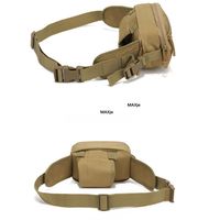 Sac tactique pour armes à feu EDC : Sac banane utilitaire unisexe avec sangle réglable, pochette de rangement légère pour la chasse