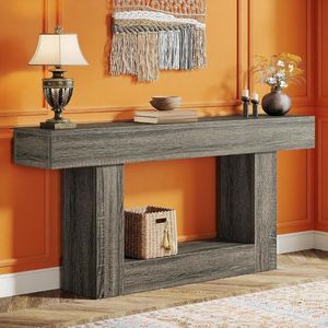 Consolle Lunga in Legno per Ingresso o Divano, Eleganti Tavoli Consolle per Arredamento Casa - Product Image 3