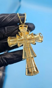 Colgante de Cruz VVS Moissanite, Joyería Cristiana, Colgante de Plata 925 con Incrustaciones, Colgante Hip Hop, Regalos de Cumpleaños, Joyería Religiosa de Jade - Product Image 6