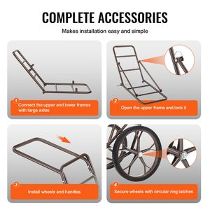 Carrito Plegable para Caza con Capacidad de 500 LBS, Rueda Grande de Goma de 17 Pulgadas y Mango Ergonómico, Resistente - Product Image 6