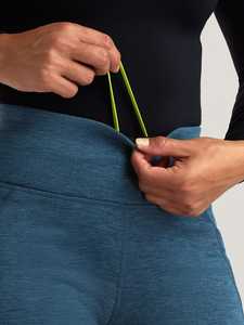 Pantalon de survêtement évasé pour femme, taille basse, décontracté, ajouré, respirant, léger, en polaire, style athlétique - Product Image 5