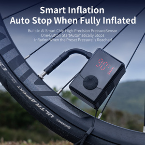 Bomba de Ar Elétrica Mini Portátil com Motor Sem Escovas, Acessórios para Bicicleta, Inflador de Pneus Digital Inteligente - Product Image 2