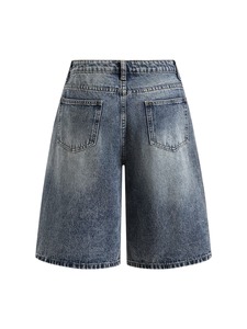 Shorts en jean personnalisés en usine – Jeans d'été de haute qualité pour hommes – Jeans décontractés en coton délavé pour l'été - Product Image 2