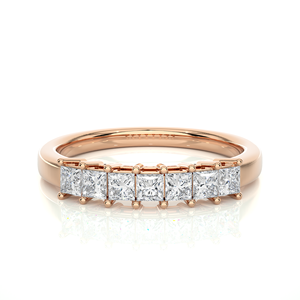 Elegant Design Princess Shaped Lab Created 7 Pieces of <b>Diamond</b> <b>Ring</b> with IGI Certified at Affordable Price from India - Product Image 5