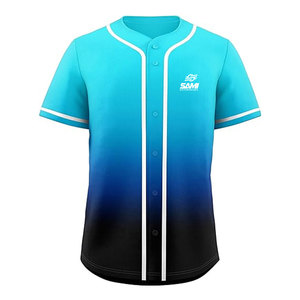 เสื้อทีมเบสบอลสั่งทำขายส่ง แขนสั้น น้ำหนักเบา โพลีเอสเตอร์ 100% ขั้นต่ำในการสั่งซื้อน้อย ผลิตในปากีสถาน สำหรับขายออนไลน์ - Product Image 1