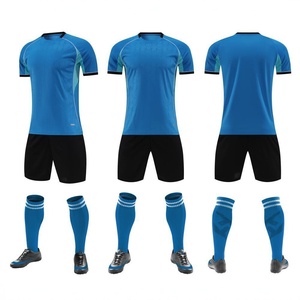 Men's White Soccer Jersey Set With Red Accents Black Shorts And <b>Socks</b> <b>Moisture</b> Wicking Polyester All Seasons Athletic Fit - Product Image 4