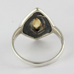 Awesome Design <b>Citrine</b> 925 Sterling Silver <b>Rings</b> Bohemian Style Bezel Set Third Party Certified Unisex Jewelry for Engagement - Product Image 4