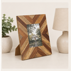 Marco de Fotos Geométrico de Madera al por Mayor, Marco de Fotos de Madera con Diseño de Espiga Personalizado, Proveedor al por Mayor para Decoración del Hogar a Precio Económico - Product Image 4