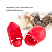 YYC personnalisé en plastique volaille buveur tasse Pigeon oiseau poussin eau tasse poulet abreuvoir avec couvercle couvercle