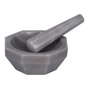 Juego de Mortero y Pilón de Ágata Wisd, Forma Profunda Estándar para Molienda en Laboratorio - Product Image 3