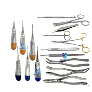 Kit de Instrumentos de Extracción Dental Veterinaria Reutilizables de 16 Piezas Dom Med Dynamics, Pinzas Quirúrgicas de Acero Inoxidable Profesionales - Product Image 3