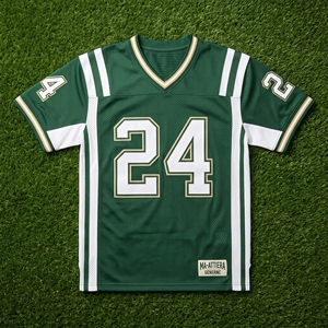 Maillot de football américain vert pour homme, personnalisé, taille 24, vêtements de sport, uniforme d'équipe, tenue de performance, vente en gros - Product Image 5
