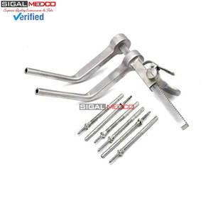 Caspar Cervical Distractor Ortho-016 Left Right 6 <b>Screws</b> <b>Set</b> Manual German Stainless Steel Surgical Orthopedic Spine Instrument - Product Image 2