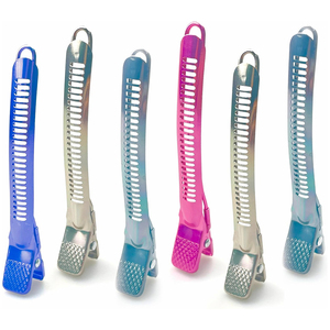Pinces de sectionnement professionnelles en acier inoxydable pour la coiffure, robustes et de qualité supérieure, outils de maintien pour salon de coiffure - Product Image 1