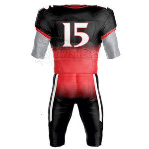 Uniformes américains personnalisables, commande en gros disponible, différentes tailles, couleurs et styles pour s'adapter aux préférences de l'équipe et des joueurs - Product Image 2