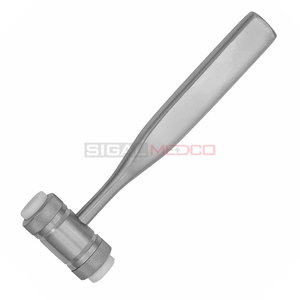 Maillet chirurgical Mead Bone de 7 pouces en acier inoxydable allemand avec têtes en nylon remplaçables – Instruments manuels pour la chirurgie générale - Product Image 5