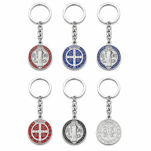 Custom Anglican Orthodox Cross Pendant Wholesale Bezel Setting Sterling <b>Silver</b> Plated Zinc Alloy Antique Gold Finish Unisex - Product Image 2