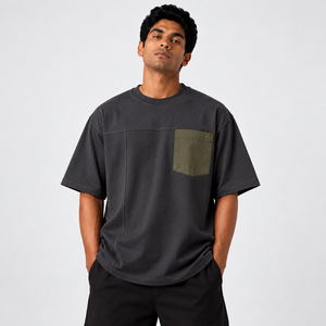 Meilleur T-shirt pour homme - Tissu tissé en polyester/coton écologique, imprimé tie-dye, design vierge, T-shirt personnalisé pour homme, qualité supérieure - Product Image 4