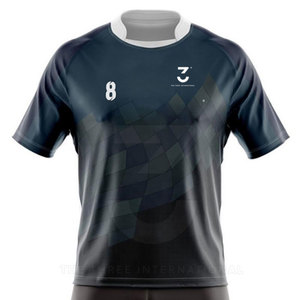 Ensemble d'uniformes de rugby de qualité supérieure avec logo personnalisé, tissu respirant à séchage rapide, service OEM, fournisseur en gros, faible MOQ, trois (3) - Product Image 4