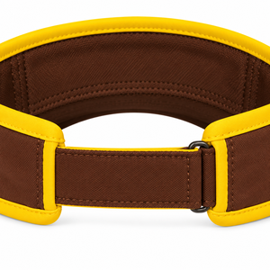 Casquette de soleil pour homme iota-phi-theta, marron, avec logo brodé en or et lettres grecques, design 1963, visière incurvée, dessus ouvert, sport, golf - Product Image 5