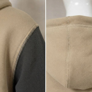 Sweat à capuche zippé intégral pour homme, 100% coton molletonné, manches raglan, style streetwear, pièce de superposition, finition de poignets durable - Product Image 5
