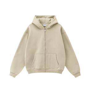 เสื้อแจ็คเก็ตฮู้ดดี้สีเทาชาร์โคลพรีเมียม ซิปเต็มตัว ผ้าฟลีซ มีกระเป๋าจิงโจ้ สไตล์ลำลองแนวสตรีทแวร์ จากซัพพลายเออร์ - Product Image 3