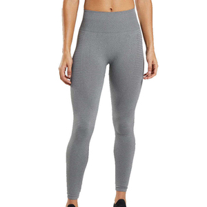Custom Spandex/<b>Nylon</b> Anti-Bacterial Breathable High Waist Ankle-Length <b>Leggings</b> for All Seasons - Product Image 5