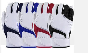 Gants de frappe en cuir super doux de haute qualité pour adultes, couleurs et logos personnalisés, gauche/droite, tissu XXL pour baseball et softball - Product Image 2