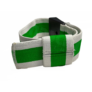 HANDSCHUHE INDUSTRIES Adjustable Blood Flow Restriction Band Green White Striped Polyester <b>Exercise</b> Strap Durable Arm <b>Leg</b> - Product Image 6