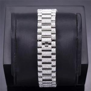 Montre de luxe Hip Hop en moissanite, aspect diamant étincelant, vente en gros - Product Image 2