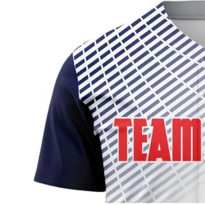 Camiseta Deportiva de Béisbol Personalizada para Hombre, Negra, Blanca y Dorada, con Botones, Transpirable, Uniforme de Equipo de Softbol - Product Image 4